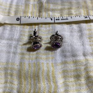 February Birthstone Stud Earrings